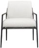 Uttermost® Thayer Oyster White Aluminum Indoor-Outdoor Upholstered Lounge Chair-3