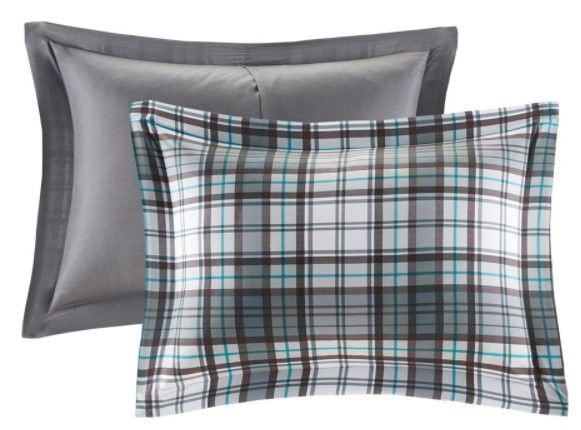 Olliix by Madison Park Essentials Parkston Grey Full/Queen 3M Scotchgard Down Alternative All Season Comforter Set-1
