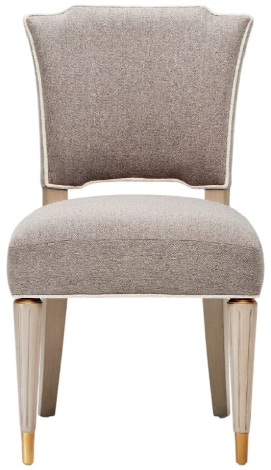 Michael Amini® St. Charles Brown/Dove Gray Vanity Chair-1