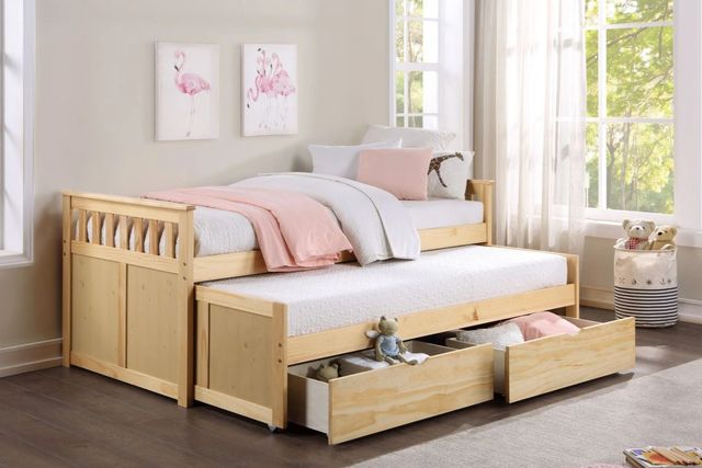 Homelegance® Bartly Natural Youth Twin/Twin Storage Daybed-1