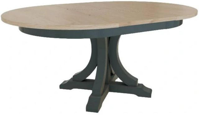 Mavin Customizable 42" x 42" Round Extendable Dining Table with 18" Leaf-0