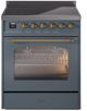Ilve® Nostalgie II Series 30" Blue Grey Pro Style Induction Range-0
