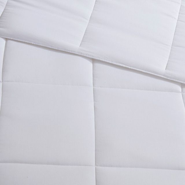 Olliix by Sleep Philosophy White Full/Queen Cotton 300 Thread Count Cover Tencel® Filled Down Alternative Comforter Antimicrobial BI-OME Odor Eliminator-2