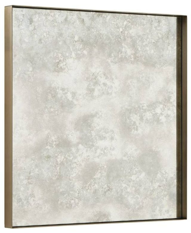 Uttermost® Fredric Brass Square Mirror-3