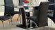 Furniture of America® Richfield Glass Top Dining Table with Black and Chrome Pedestal -0
