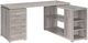 Coaster® Yvette Grey Driftwood L-Shape Office Desk-0