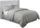 Olliix by Madison Park Amelia Grey King Upholstery Headboard-4