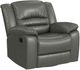 Elements International Marisol Aviarah Gray Manual Glider Swivel Recliner-0
