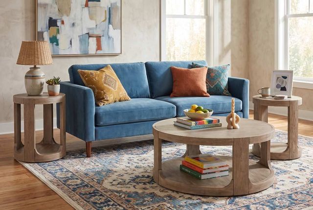 Liberty Furniture South Bend 3-Piece Burnished Clay Round Occasional Table Set-3