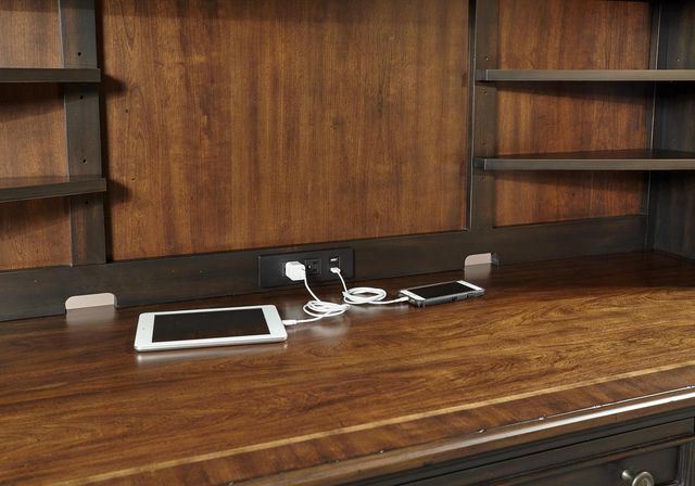aspenhome® Hampton 2-Piece Black Cherry 67" Desk-3