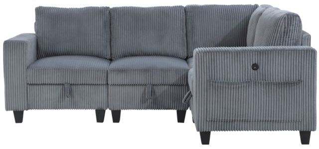 Homelegance® Walterboro 4-Piece Dark Gray Modular Sectional-2