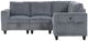 Homelegance® Walterboro 4-Piece Dark Gray Modular Sectional-2