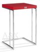 VIG Furniture A&X Amelia Red Crocodile Lacquer End Table Set-2