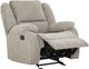 Primo™ International Amos Grey Upholstered Manual Rocker Recliner Chair with Padded Arms-1