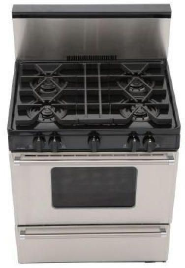 Premier Pro Series 30" Stainless Steel Freestanding Gas Range-3