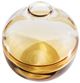A & B Home Clear/Yellow Vase-1