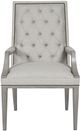 Vanguard® Hanover Dove Gray Button-Back Arm Chair-1