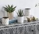 A & B Home White/Silver Ogee Planter-3