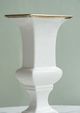 A & B Home Elliette Gold/White Pedestal Vase-5