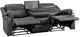 Homelegance® Yerba Gray Double Manual Reclining Sofa-4