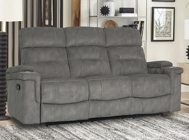 Parker House® Diesel Cobra Grey Manual Sofa-0