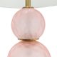 A & B Home Brass/Pink Globe Lamp-3