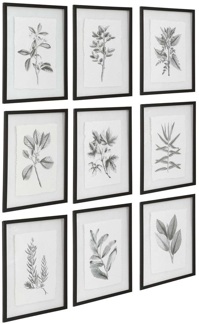 Uttermost® 9-Piece Farmhouse Florals Framed Prints Set-3