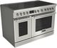 Fulgor Milano® Evoque 400 Series 48” Stainless Steel Pro Style Induction Range with Chrome Trim-0