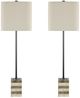 Crestview Collection Stonecliff 2-Piece Beige Buffet Lamp Set-0