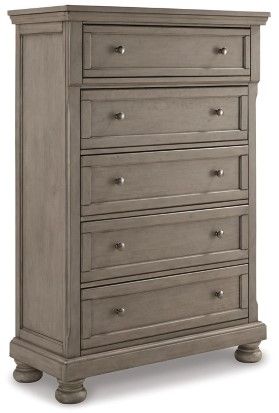 Signature Design by Ashley® Lettner 5-Piece Light Gray Queen Storage Sleigh Bed Set-3