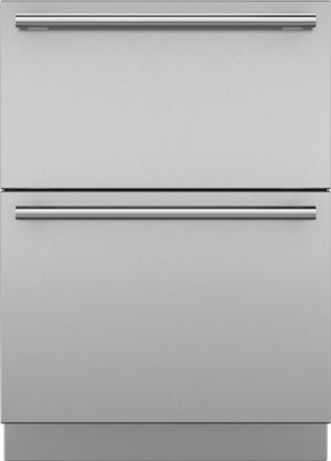 Sub-Zero 24" Stainless Steel Drawer Panels with Tubular Handles