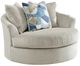 Benchcraft® Maxon Place Stone Oversized Swivel Accent Chair-0