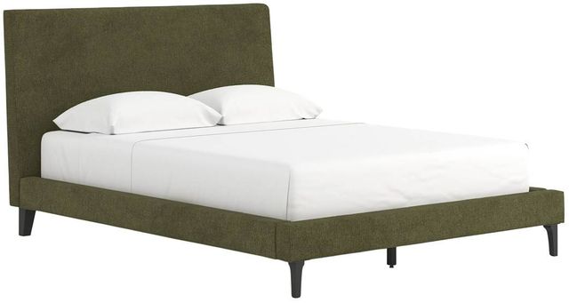 Signature Design by Ashley® Chirason Sage Green Queen Upholstered Panel Bed-0