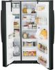 GE® 33" 23.0 Cu. Ft. Black Side-by-Side Refrigerator-3