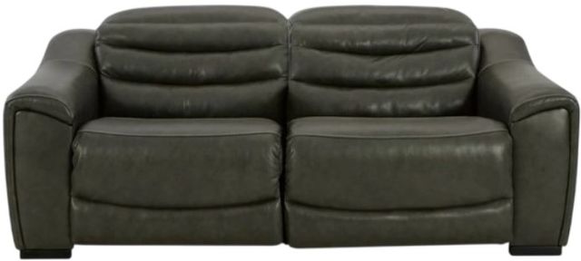 Signature Design by Ashley® Center Line 2-Piece Dark Gray Power Reclining Loveseat-0