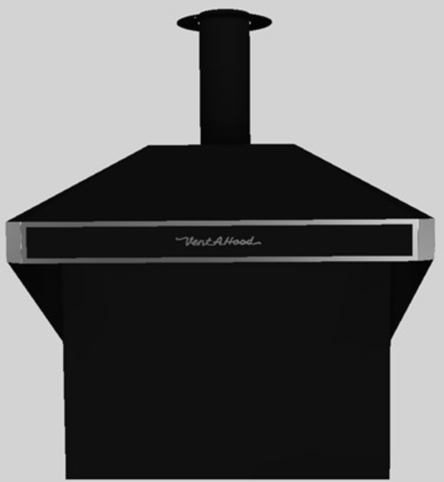 Vent-A-Hood® A Series 42" Black Retro Style Wall Mounted Range Hood-0