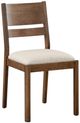 Bassett® Furniture Origins Spence Sable Dining Chair with Thrillist Linen Upholstered Seat-2