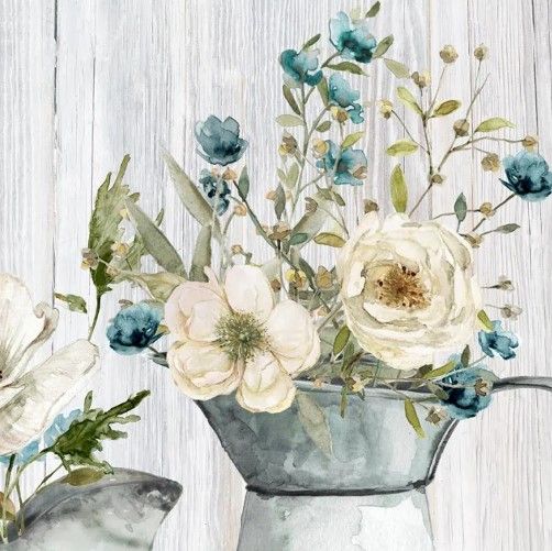 Classy Art French Garden Flowers I by Carol Robinson Wall Art-1