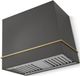 AGA Loge 36" Salcombe Blue Wall Mounted Range Hood with Polished Chrome Trim-0