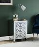 ACME Furniture Noralie Mirrored Side Table with Faux Diamond Accents-2