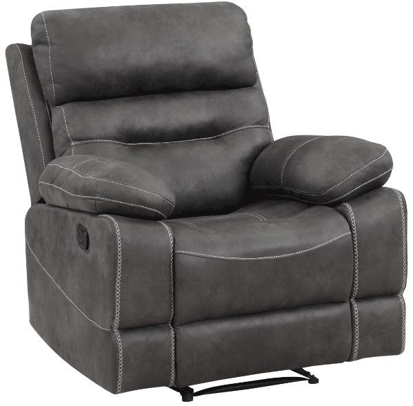 Steve Silver Co. Rudger Moonlight Gray Manual Recliner-0