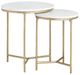 Crestview Collection Athens 2-Piece Gold Nested End Table Set-0