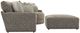 Jackson Furniture Turner 3-Piece Mushroom Modular Sectional with Ottoman-4