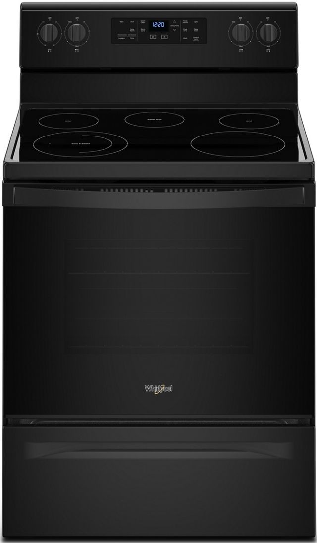 Whirlpool® 30" Black Free Standing Electric Range-0