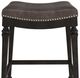 HH2 Home Vetrina Black/Brown Counter Stool-4