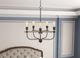 Cal® Lighting & Accessories Sion Iron/Natural Chandelier-2