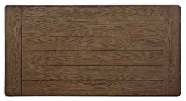 Steve Silver Co. Pendleton Honey Oak Gathering Table with Ivory Base-3