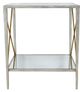 Zeugma Imports® Silver Side Table-0