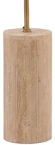 Dovetail Furniture Evelia Antique Brass/Natural Stone Floor Lamp-0