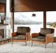Jofran Inc. Karma Bourbon/Brown Accent Chair-1